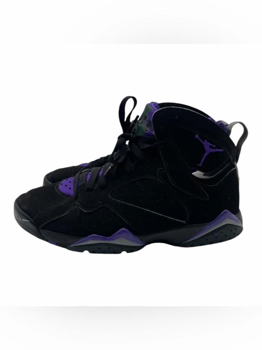Nike Air Jordan 7 VII Retro Ray Allen Bucks Black Purple 304775-053 Mens Size 13